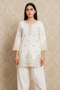Cotton Kurta with Embroidery & Farshi Shalwar