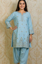 Cotton Kurta with Embroidery & Farshi Shalwar