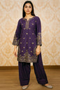 Cotton Kurta with Embroidery & Farshi Shalwar