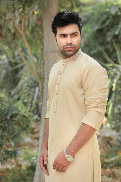 Beige Kurta Shalwar