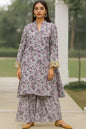 Grey Classic lawn With Modern Flare – Flapper Cut With Embroidered Sleeves